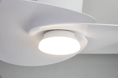 Nenufar 74 x 44cm 18W LED Dimmable Ceiling Light With Built-In 30W DC Fan, 3000-5000K Remote Control, 3600lm, White, 5yrs Warranty