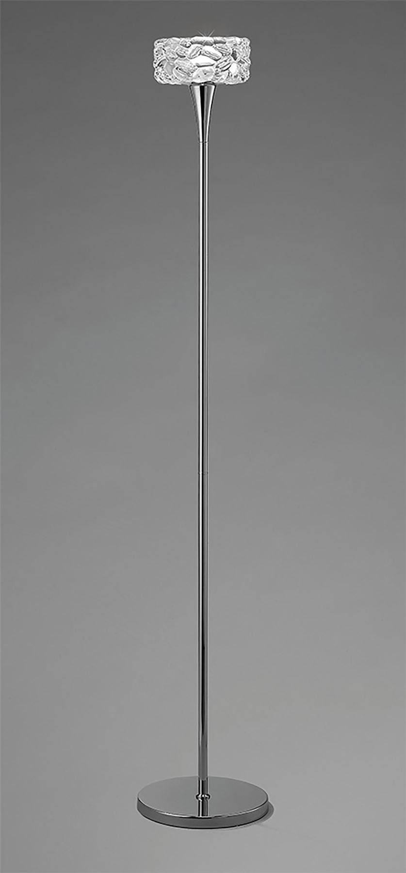 Mantra M3939 O2 Floor Lamp 1 Light E27, Polished Chrome