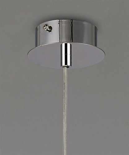 Diyas Camden 10cm Single  1 Light G9 Polished Chrome/Mosaic Glass/Crystal Ceiling Pendant Light Fitting