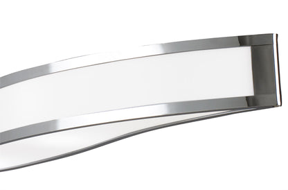 Mantra M0666 Sintesys Telescopic Semi Flush Convertible E27 4 Light E27, Polished Chrome, White Acrylic