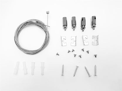Techtouch Panel X2 Accessories Panel X2 Ecovision Suspension Kit, M3x7 screwx8pcs, Galvanized wirex4pcs, connector,screw anchor, M4x25 screwx4pcs Recessed