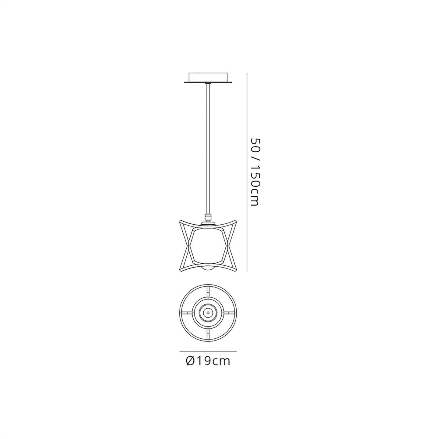 Mantra Fusion Polinesia 19cm Pendant, 1 x E27, IP44, Beige Oscu, 2yrs Warranty