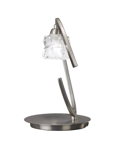Mantra M1856 Ice Table Lamp 1 Light G9 ECO, Satin Nickel