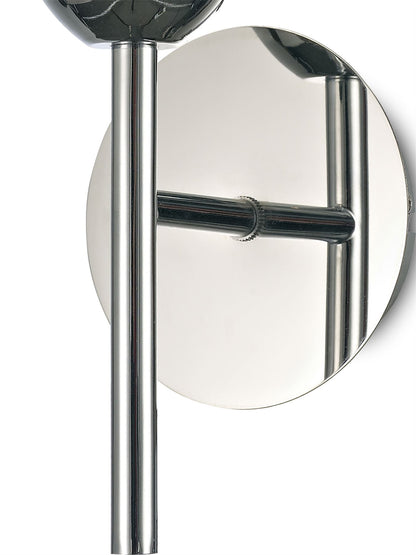 Deco Avalon 1 Light G9 Wall Light, Polished Chrome with Clear Prismatic Glass