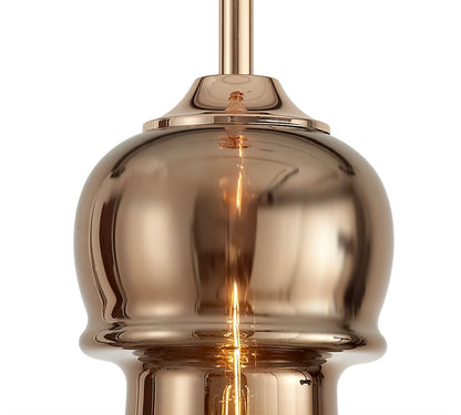 Mantra Sonata Pendant 22cm Round, 1 x E27, Copper