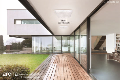 Mantra M5043 Arena Ceiling/Wall Light Large Square 45W LED IP44 3000K, 4050lm, Matt White/White Acrylic, 3yrs Warranty