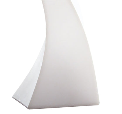 Mantra M1327 Flame Table Lamp 1 Light E27 Large Indoor, Opal White