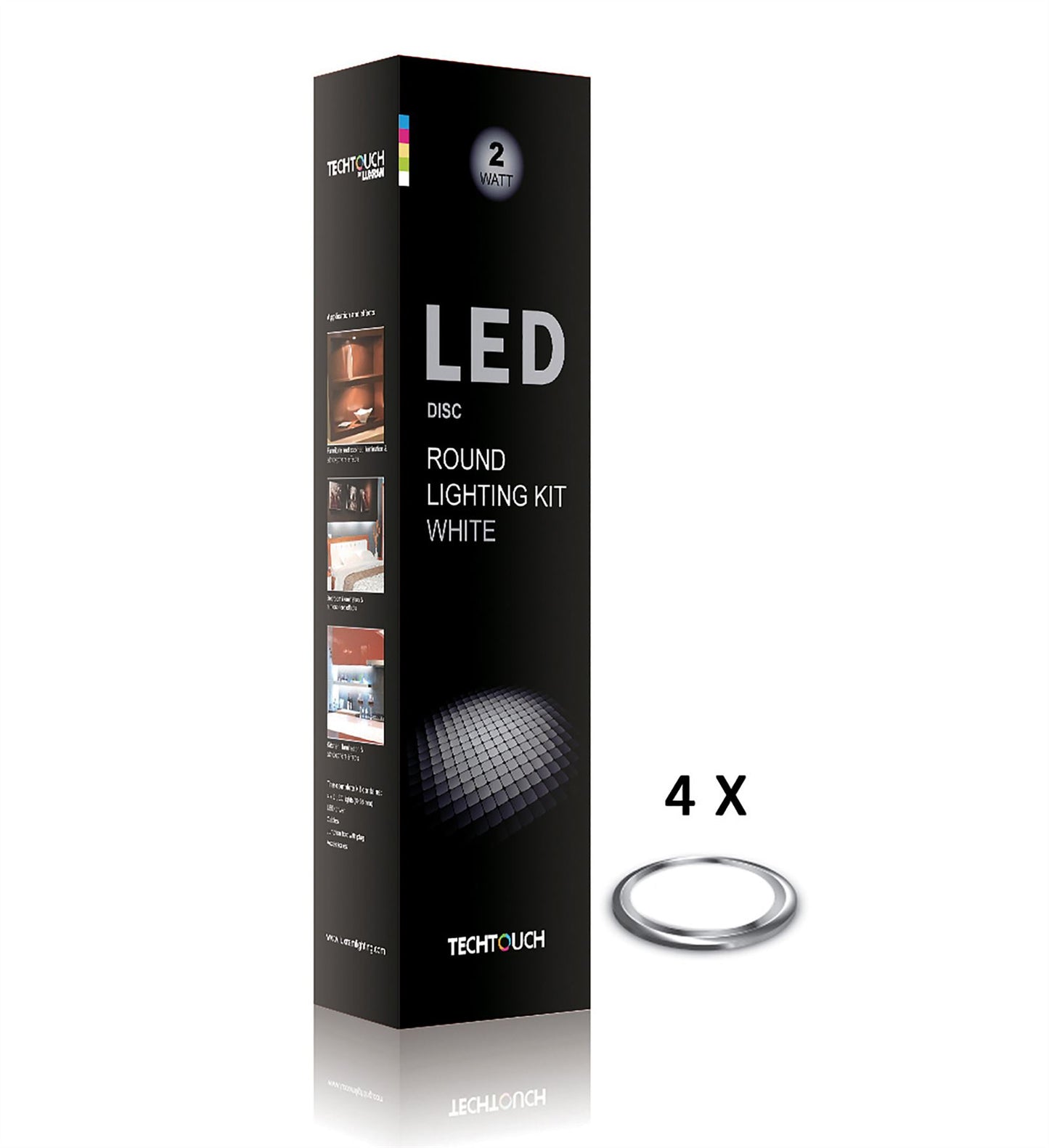 Techtouch Disc White Kit 4x6 LED (2W) Indoor