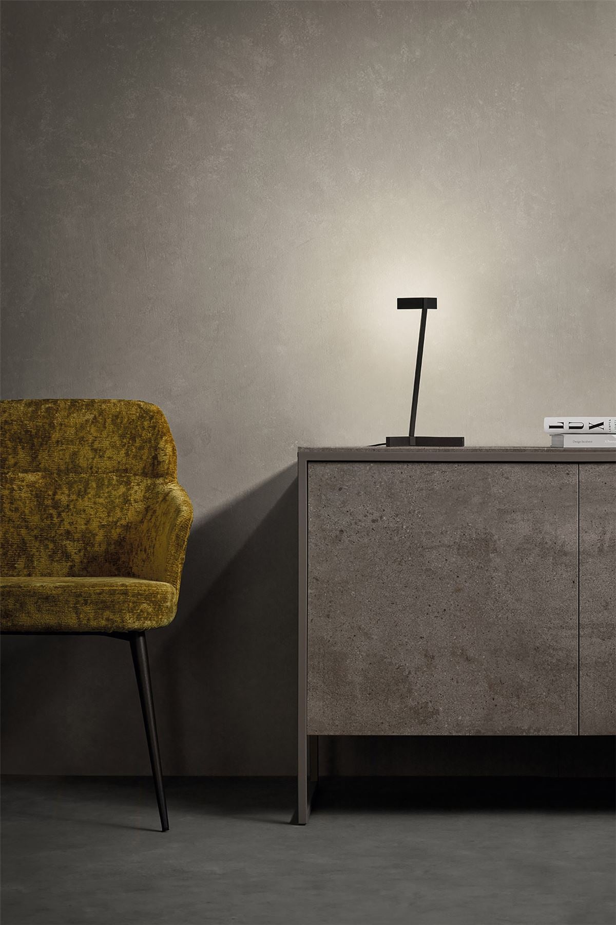 Mantra Vector Table Lamp, 5W LED, 3000K, 375lm, Black, 3yrs Warranty