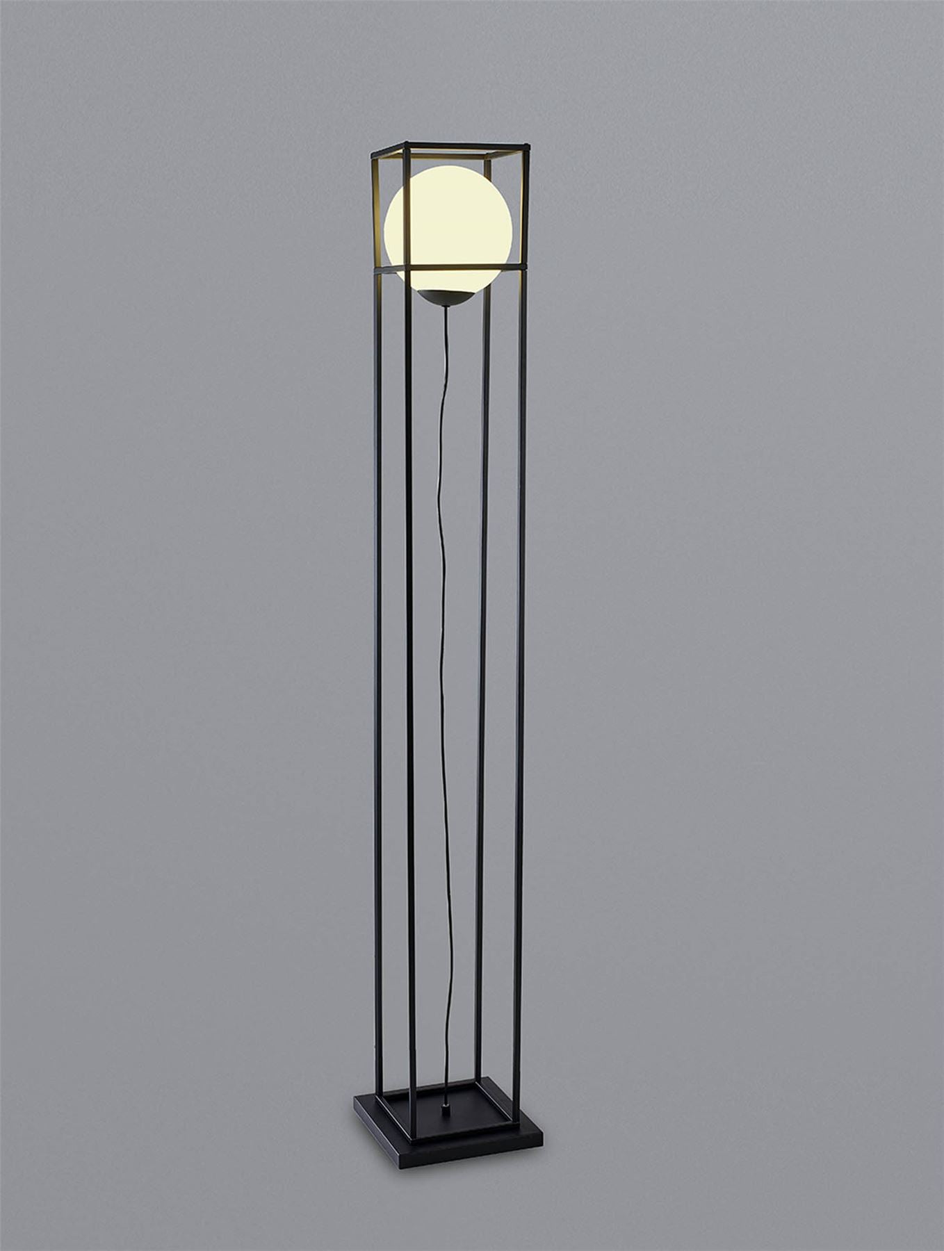 Mantra Desigual Small Floor Lamp, 1 Light E27, Matt Black