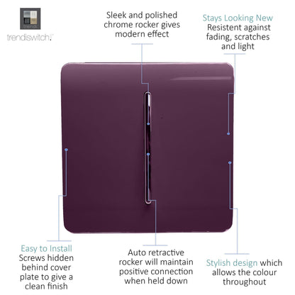 Trendi Artistic Modern Glossy Tactile Auto Retractive Door Bell Switch