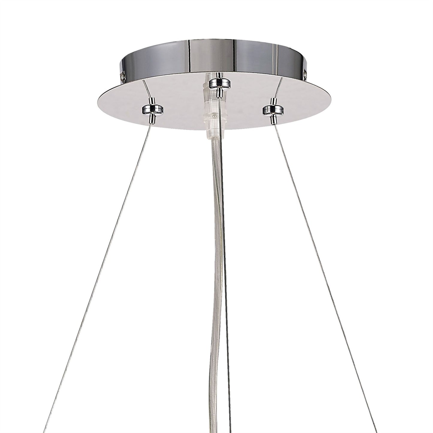 Diyas Galilea 45cm  6 Light G9 Polished Chrome/Crystal Ceiling Pendant Light Fitting