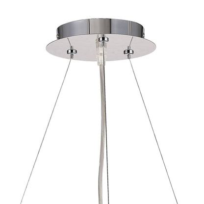 Diyas Galilea 45cm  6 Light G9 Polished Chrome/Crystal Ceiling Pendant Light Fitting