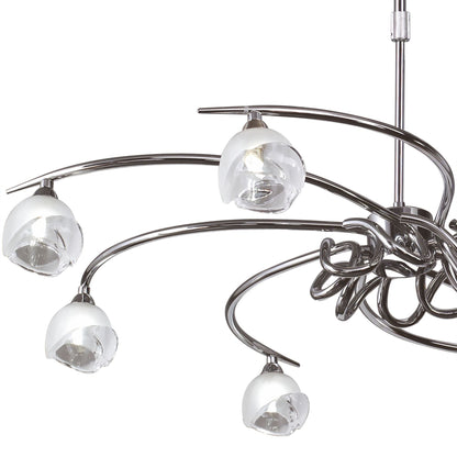 Mantra M0800 Fragma Telescopic 8 Light G9, Polished Chrome