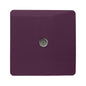 Trendi Artistic Modern Glossy Tactile TV Socket Plum