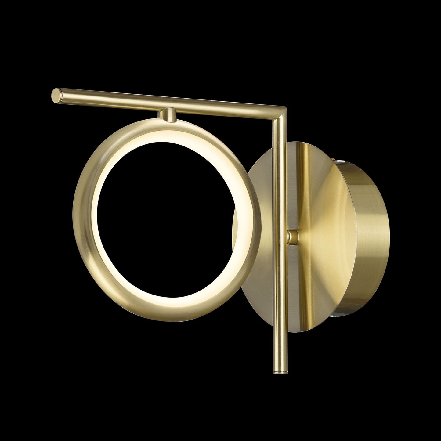 Mantra Olimpia Wall Light, 8W LED, 3000K, 600lm, IP20, Satin Gold, 3yrs Warranty