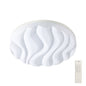 Mantra Arena 60cm Ceiling/Wall Light Large Round 60W LED IP44,Tuneable 3000K-6500K,4500lm,Dimmable via RF Remote Ctrl Matt White/Acrylic,3yrs Warranty