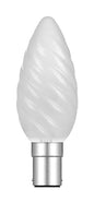 Luxram Candle 35mm Twisted B15D Frosted 25W Incandescent/T Incandescent