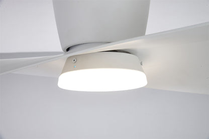 Surfer 112 x 30cm 18W LED Dimmable Ceiling Light With Built-In 40W DC Fan, 3000-5000K Remote Control, 3600lm, White, 5yrs Warranty