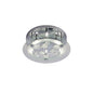 Diyas Destello 40cm Flush  Round with Circle Pattern 6 Light G9 Round Polished Chrome/Crystal Ceiling Light Fitting