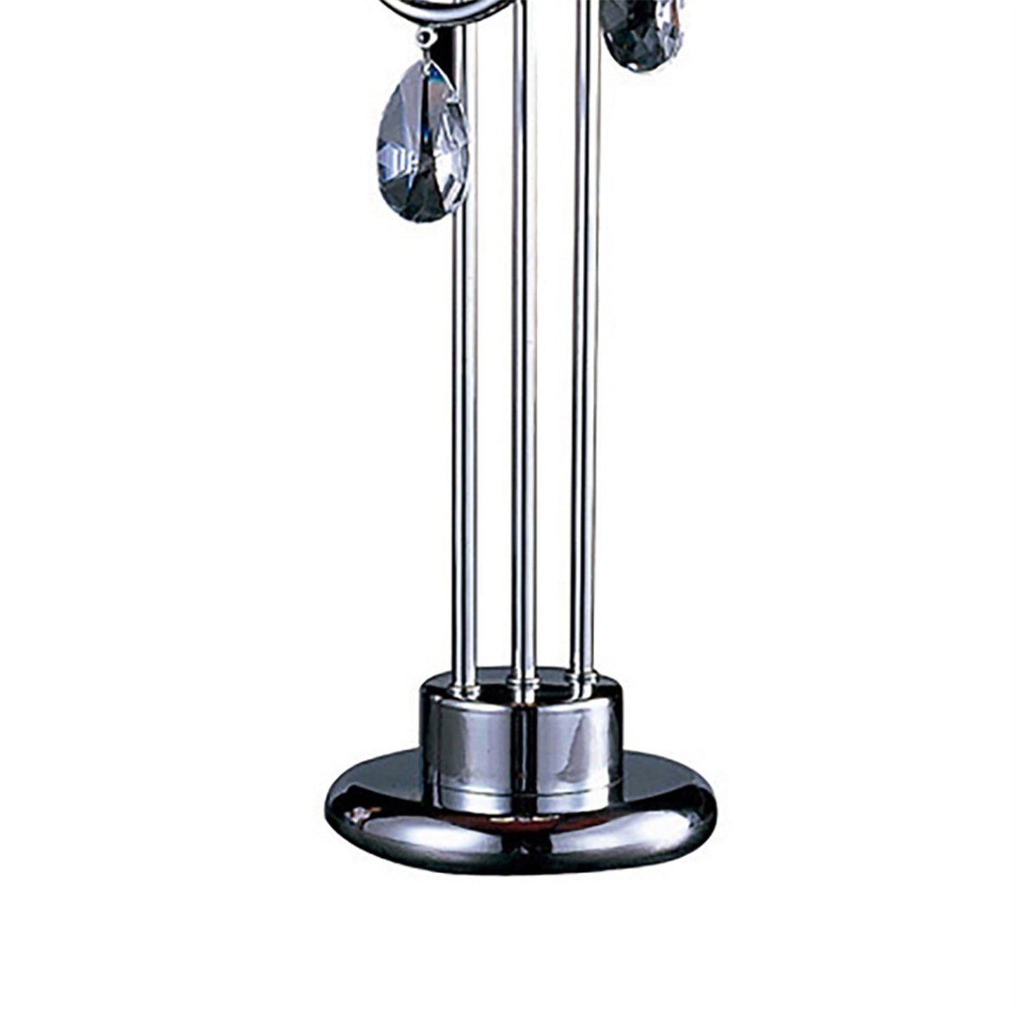 Diyas Danya Crystal Table Lamp 2 Light E14 Polished Chrome