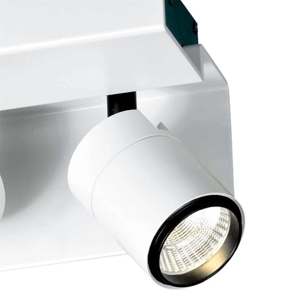 Mantra Fusion M5719 Bocaray Surface Mounted Spot/Wall Light 2 x 7W LED 3000K, 960lm, Matt White/Black, 3yrs Warranty