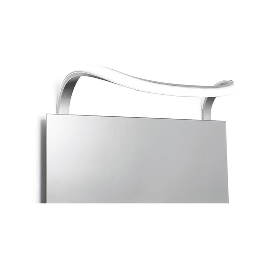 Mantra M5087 Sisley Wall Light 12W LED Chrome IP44 4000K, 840lm, Silver/Frosted Acrylic/Polished Chrome, 3yrs Warranty