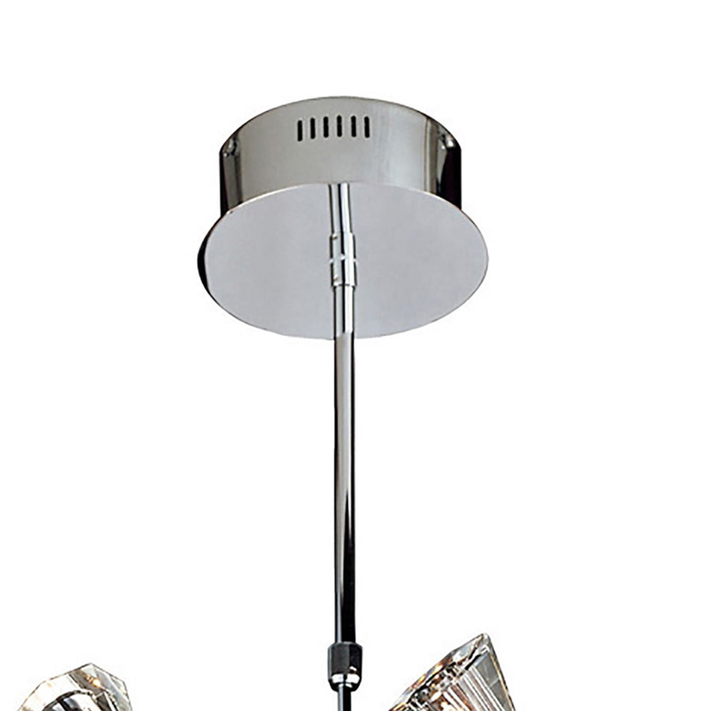 Diyas Elisa 45cm  Round 12 Light G4 Polished Chrome, NOT LED/CFL Compatible Ceiling Pendant Light Fitting