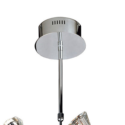 Diyas Elisa 45cm  Round 12 Light G4 Polished Chrome, NOT LED/CFL Compatible Ceiling Pendant Light Fitting