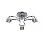 Diyas Sisco 54cm Semi Flush Round 3 Light G9 Polished Chrome