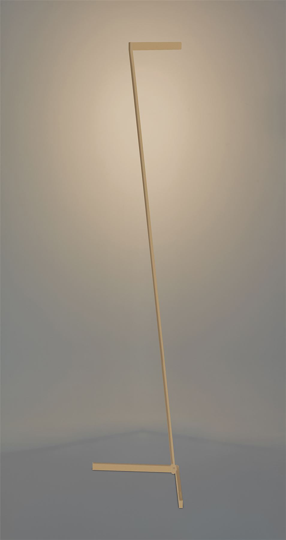 Mantra Vector Floor Lamp, 20W LED, 3000K, 1500lm, Gold, 3yrs Warranty
