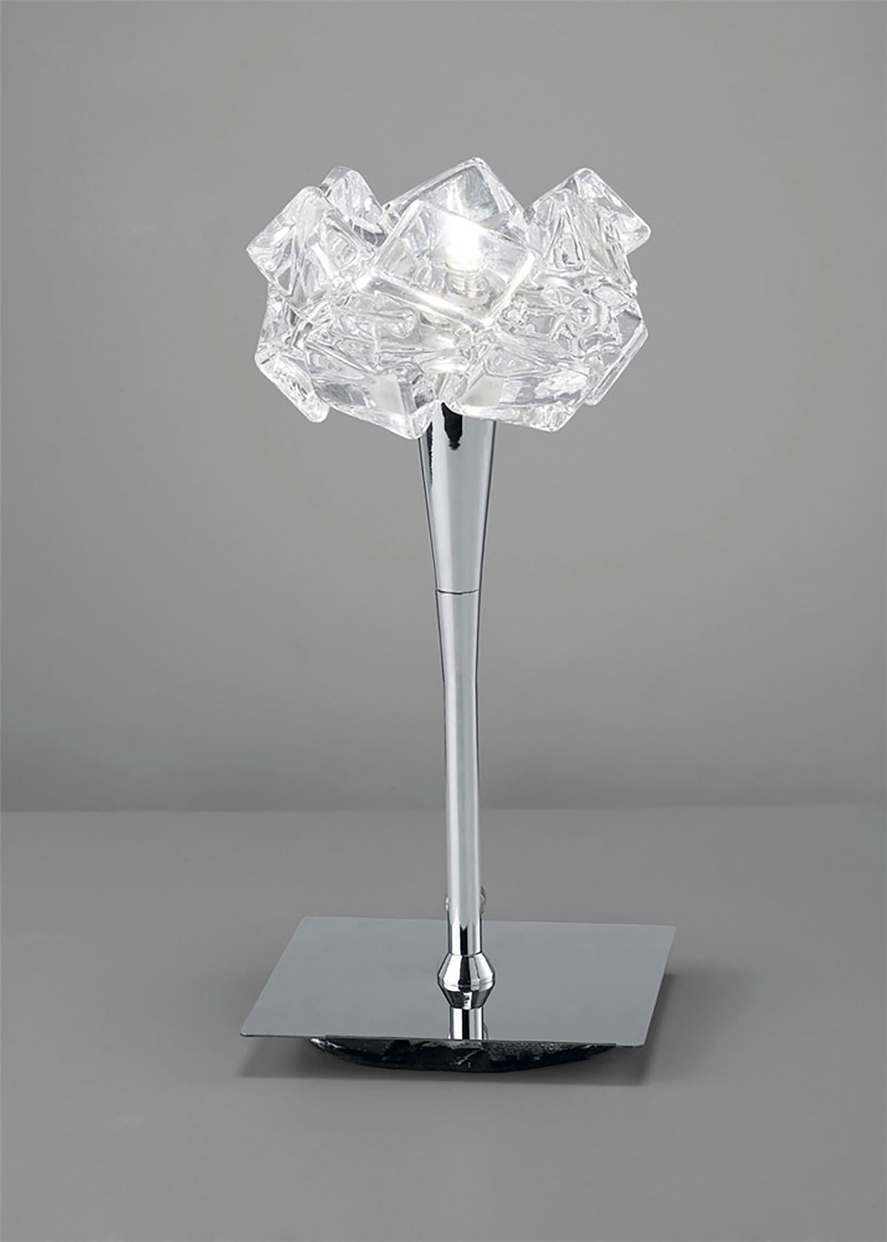 Mantra M3958 Artic Table Lamp 1 Light G9, Polished Chrome