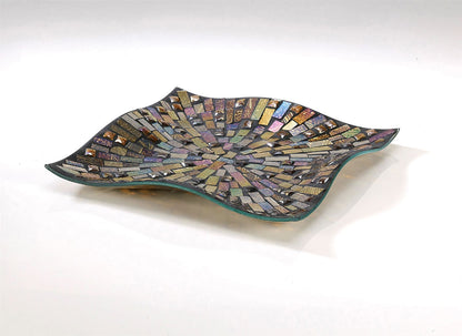 Diyas Home (DH) Luana Mosaic Platter Small Multi-Colour Mosaic