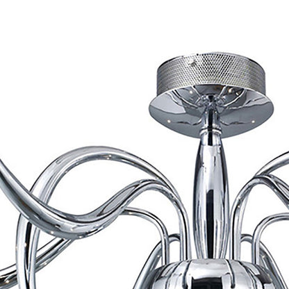 Diyas Llamas 96cm  9 Light G4 Polished Chrome, NOT LED/CFL Compatible Ceiling Light Fitting