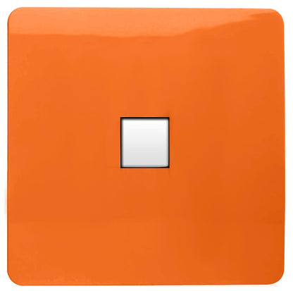 Trendi Artistic Modern Glossy Tactile Telephone Socket Orange
