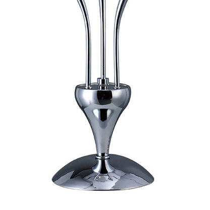 Diyas Llamas Table Lamp 3 Light G4 Polished Chrome, NOT LED/CFL Compatible