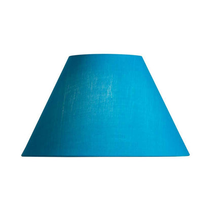 Oaks Lighting S501/8 Cotton Coolie Lampshade 200mm - Reversable Gimbal Light Shade - Bluebell