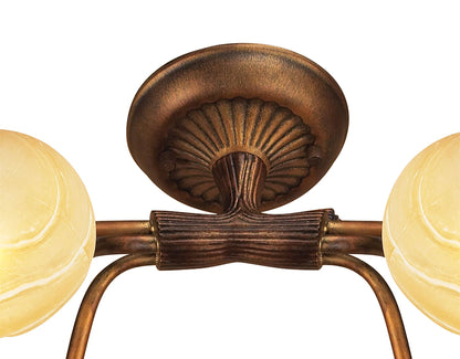 Mantra (0038 001) Wave 94cm Ceiling 10 Light G9, Rustic Gold