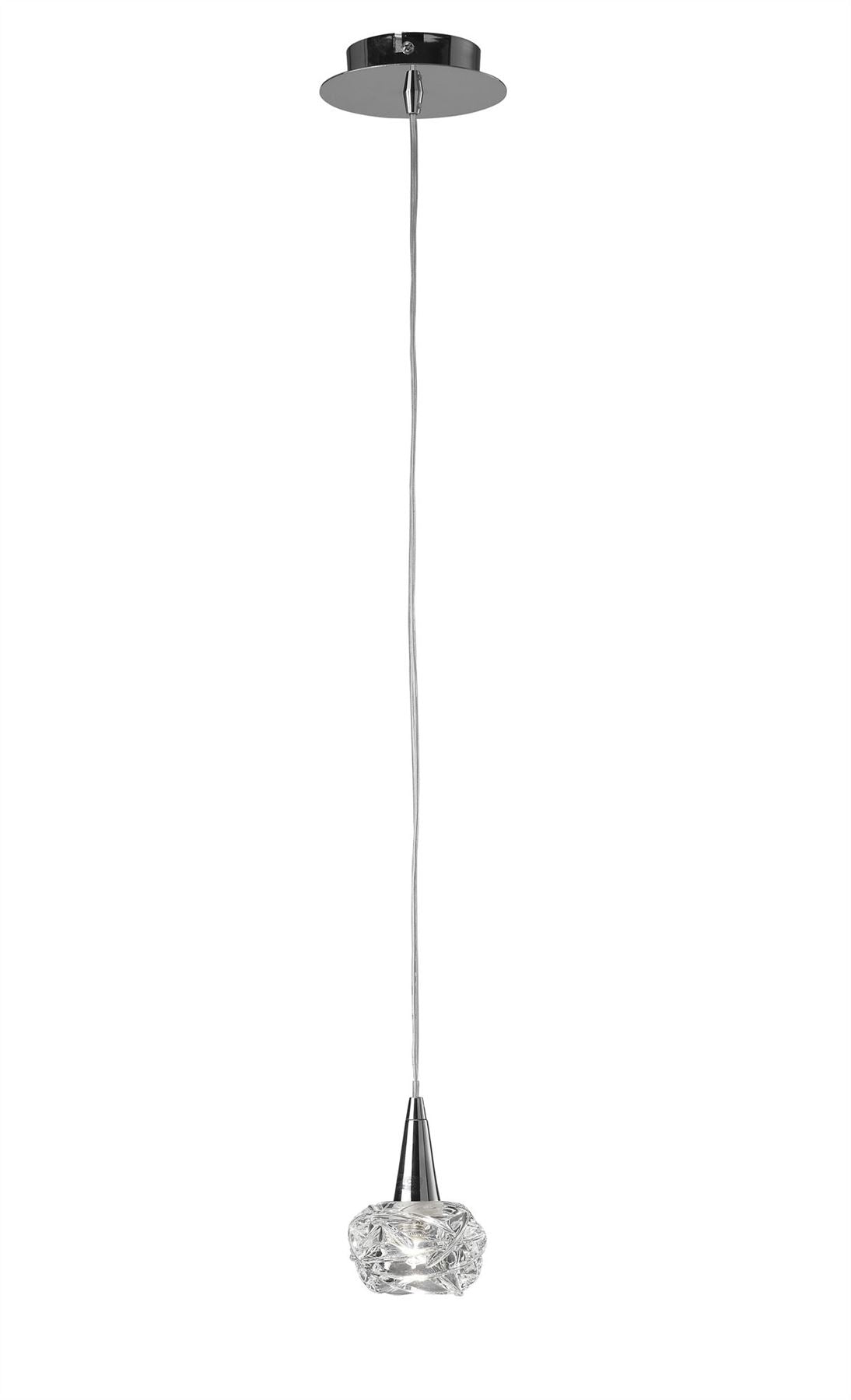 Mantra M3946 Maremagnum Pendant 1 Light G9, Polished Chrome