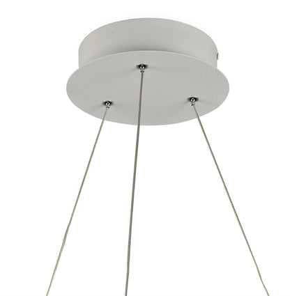Mantra M5990 Infinity Blanco Pendant 42W LED 3000K, 3400lm, Dimmable White/White Acrylic, 3yrs Warranty