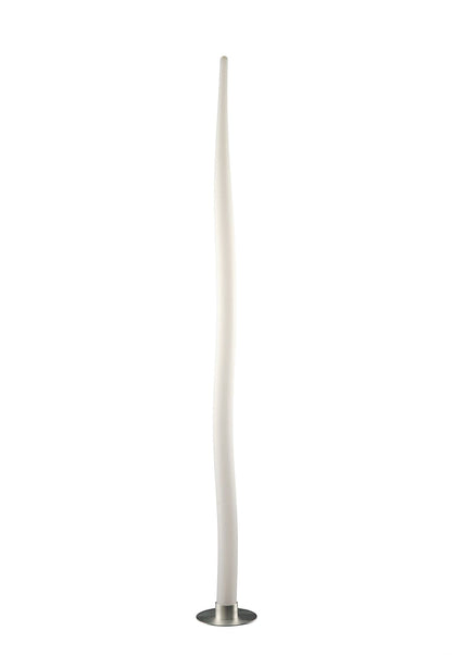 Mantra Estalacta Floor Lamp 1 Light GU10 Indoor/Outdoor IP44, Silver/Opal White