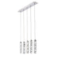 Diyas Galaxy Linear  5 Drop 15W LED 6000K Polished Chrome, Crystal Ceiling Pendant Light Fitting