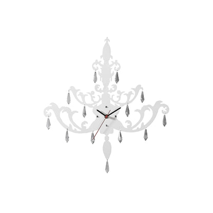 Diyas Home (DH) Infinity Chandlier Clock White/Crystal Wall