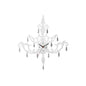Diyas Home (DH) Infinity Chandlier Clock White/Crystal Wall
