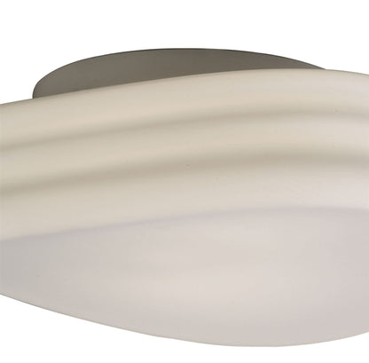 Mantra M3624 Mediterraneo Ceiling/Wall 2 Light E27 Medium, Frosted White Glass
