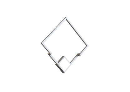 Mantra Boutique Square Wall Light, 25W LED, 3000K, 1370lm, White, 3yrs Warranty