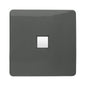 Trendi Artistic Modern Glossy Tactile RJ45 Cat 5e Ethernet Socket Charcoal