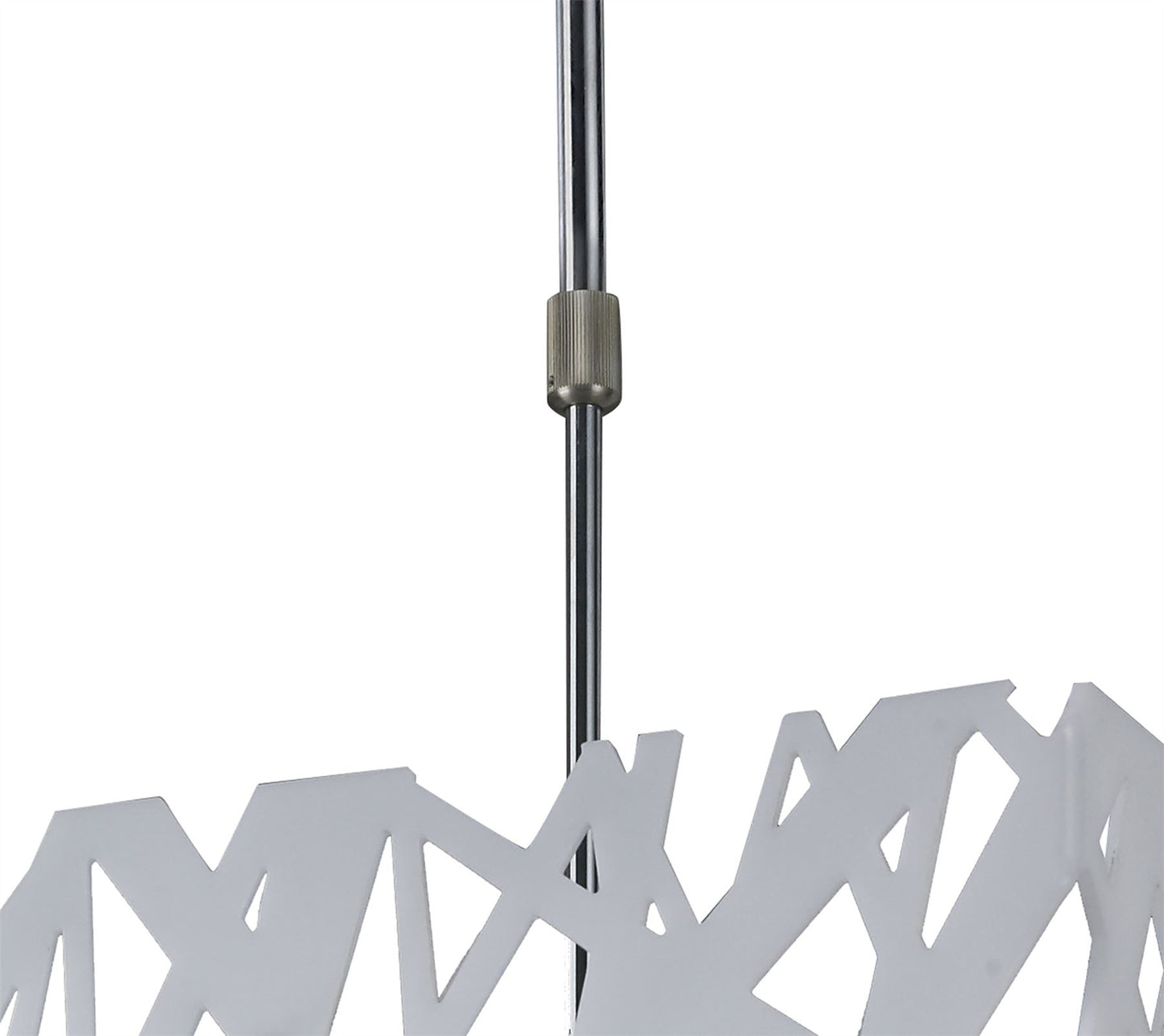 Mantra Tokio Square Telescopic Convertible To Semi Flush 4 Light G9, Gloss White/Polished Chrome