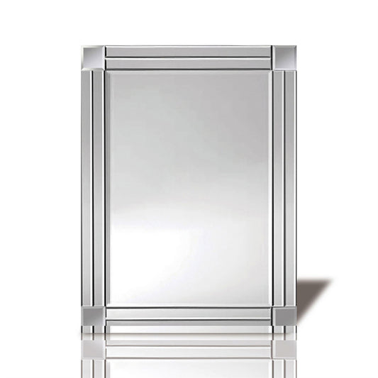 Diyas Home Matteo 60cm x 80cm Duel Cut Detailed Mirror (Can Only Be Shipped On A Pallet, Additional Charges May Apply.) Mirrors