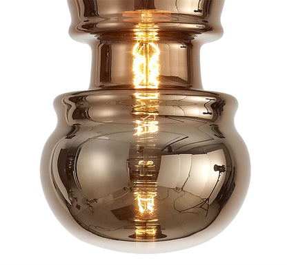 Mantra Sonata Pendant 15cm Round, 1 x E27, Copper